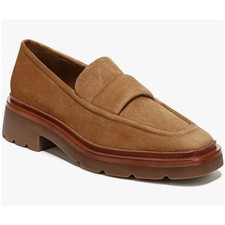 Vince Womens Robin Loafers Light Fawn Brown S...