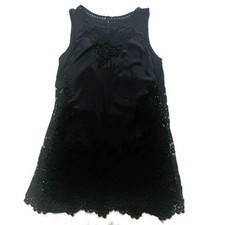 Abercrombi & Fitch Ladies Dress  P Medium Black Lace Lined with Adjustable Read