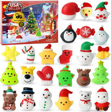 Christmas Advent Calendar 2025 Squishies,24 Mochi Squishy Toys, Christmas Countd