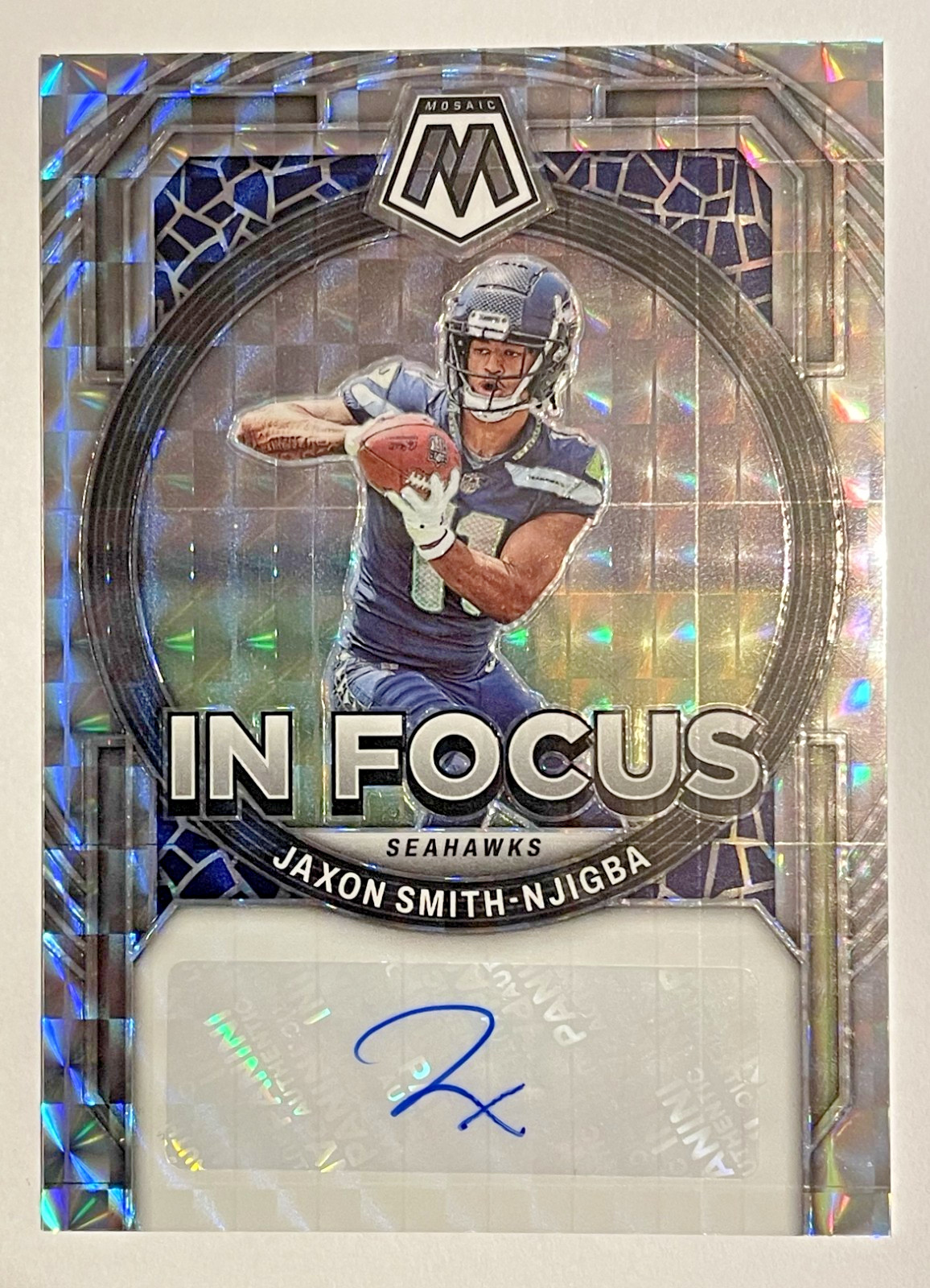 Jaxon Smith-Njigba - 2023 Panini Mosaic #IF-JSN "In Focus" Auto