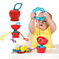 , the Baby Suction Cup Toy Holder for High Chair, Stroller and Teething Toys for