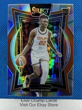 2025 #52 Saniya Rivers Panini Select WNBA Concourse Silver Prizm RC Sun