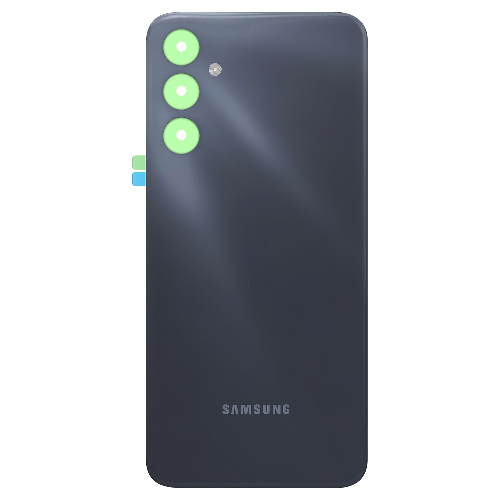 Cache batterie Galaxy M34 bleu nuit haute résistance avec adhésif intégré