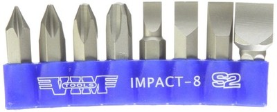 Vim Tools Impact-8 Impact Quality S2 Bit Set - 8 Piece One Size