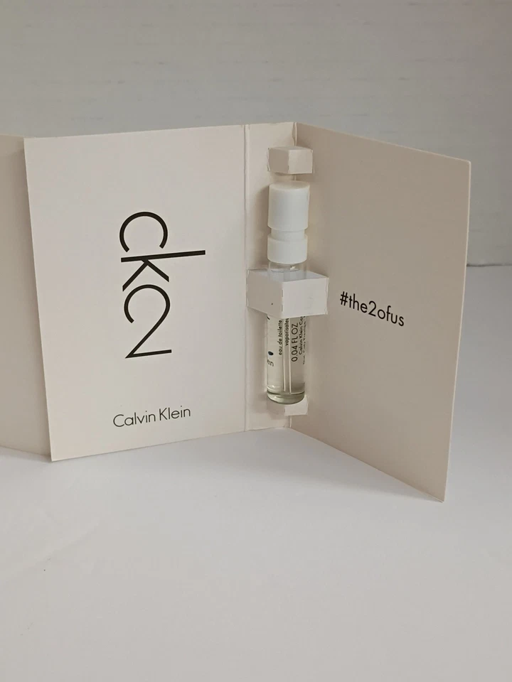 Lote de 2 - CK2 Calvin Klein Eau De Toilette Muestra Spray Vial 0.04 Fl OZ 1.2 ML Foto 4 de 4