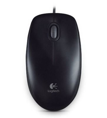 Logitech B100 Optical Mouse black USB