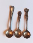 3 different vintage silver Salt spoons — photo 1