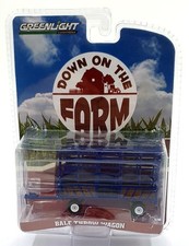 Greenlight 1/64 Scale 48020-F - Bale Throw Wagon - Blue