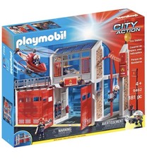 PLAYMOBIL City Action 9462 Große Feuerwache mit Soundeffekten NEU