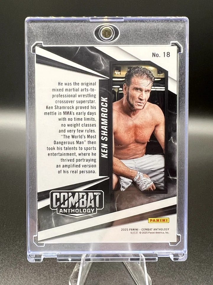 2025 Combat Anthology Ken Shamrock Squared Circle Card SSP 5/8 - Image 2 of 2