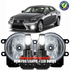 Pair For Toyota Prius c 2012-2014 Front Bumper LED Fog Light Lamps Left & Right