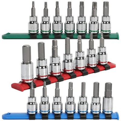 Heavy-Duty 3/8'' Drive Torx Bit Socket Set