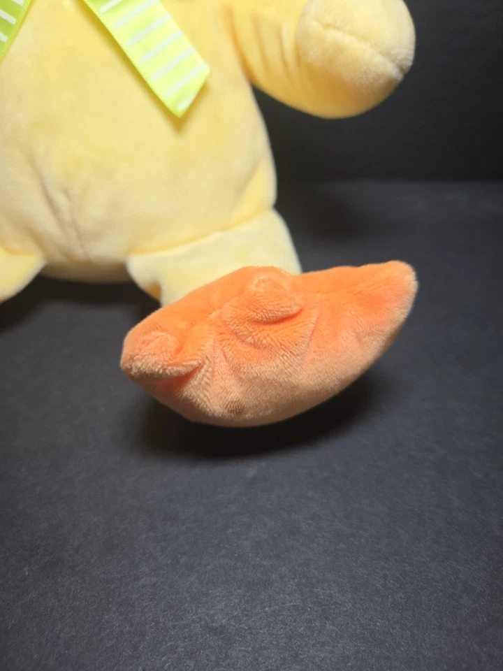 Dan Dee Quacking Yellow Duck Bunny Ears Sound Plush 9" Stuffed Animal Easter - Image 2 of 4