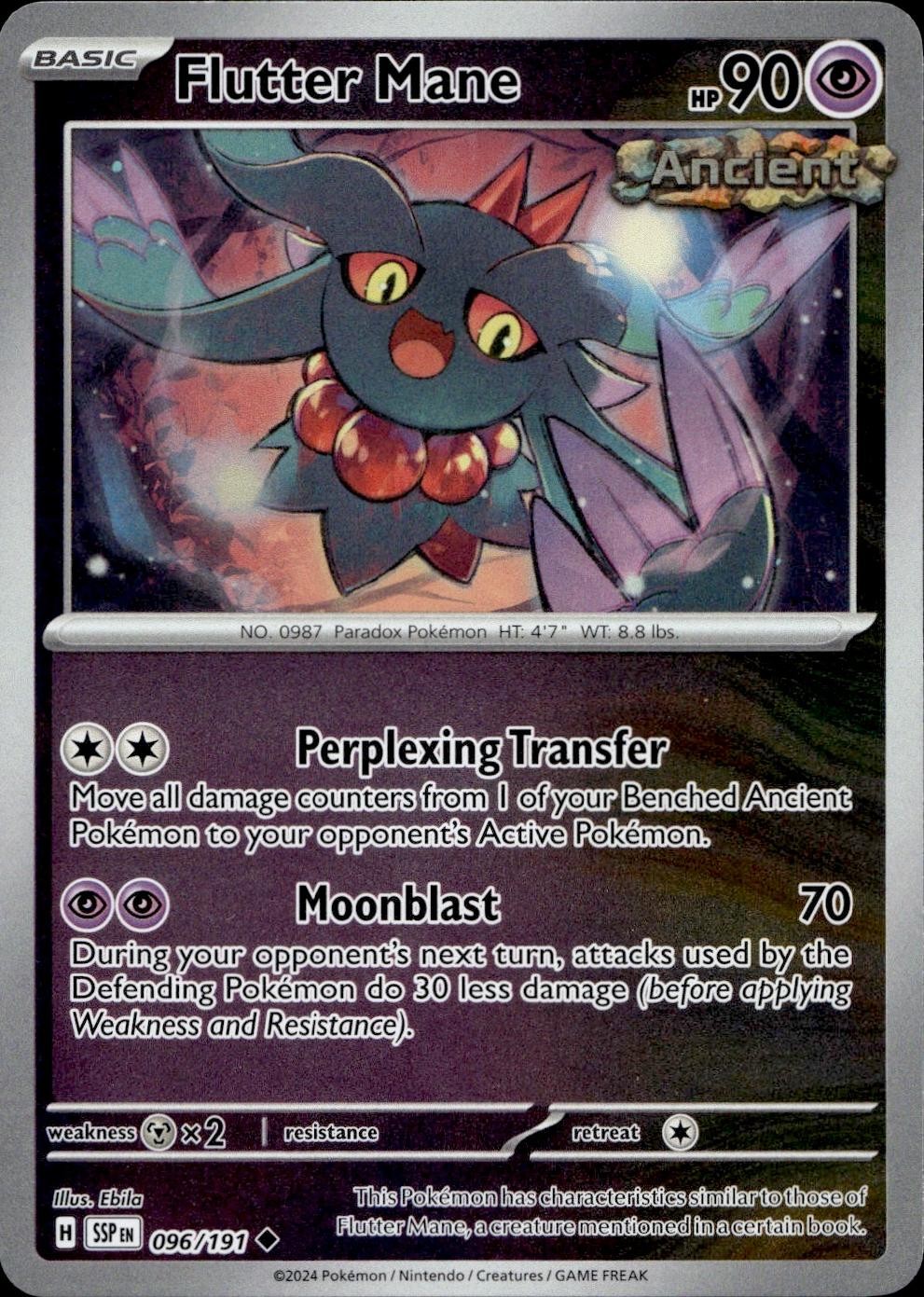 Flutter Mane 096/191 Holo Pokemon