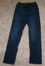 J. Crew Crewcuts Boy's Dark Wash Flex Jeans Adj. Waist Size 10