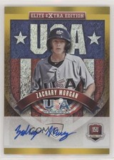 2015 Panini Elite Extra Edition Gold Signatures 5/5 Zachary Morgan #5 Auto ll2
