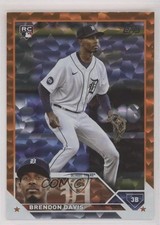2023 Topps Series 2 Orange Foil 85/299 Brendon Davis #494 2x9