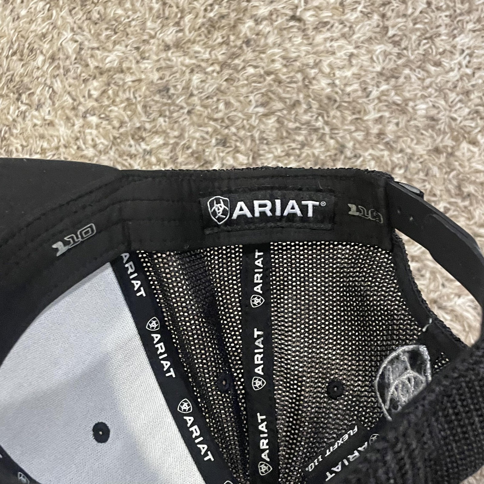 Ariat Aztec Pattern Mesh Trucker Hat Snap Back Bl… - image 12