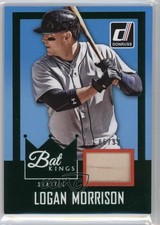 2016 Panini Donruss Bat Kings Green 86/99 Logan Morrison #BK-LM 0v1