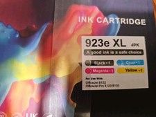 923XL 923e Ink Cartridges OfficeJet Pro 8130e 8135e 8125e Printers 4 Pack  