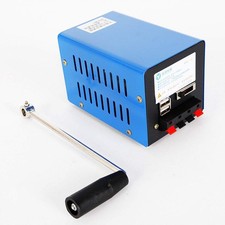 Hand Crank Generator Dynamo Emergency Generator 12/15V USB Charging Portable