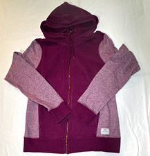 Nike Women's Purple Colorblock Full Zip Hooded Hoodie S Regular Cotton 167