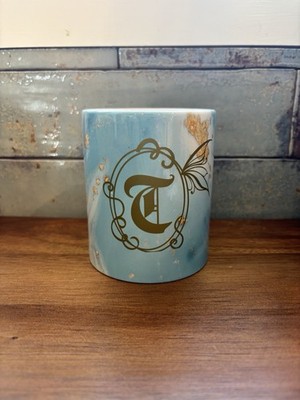 Pixie Dust T Initial Custom Marbled Hot 12 Oz Mug