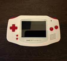 Nintendo Game Boy Advance Handheld Console Custom Whitered Shell Wips Screen Nintendo Game Boy Advance Handheld Console Custom Whitered Shell Wips Screen