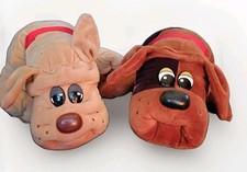 Lot Of 2 Pound Puppies 18" Plush Stuffed Animal Brown Black