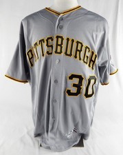 2016 Pittsburgh Pirates Neftali Feliz #30 Game Used Grey Jersey 52 679