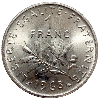 1 Franc SEMEUSE 1968 - Photo 1/2