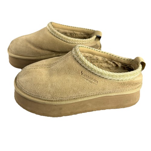Koolaburra by UGG Tazz Tasman women’s Suede Platform Slippers Tan Sand US 6