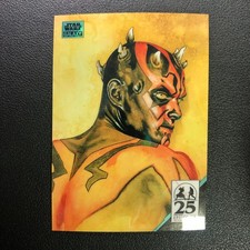 2024 Topps Chrome Star Wars Galaxy AM-5 A Mystery Named Maul Aqua Lava /175