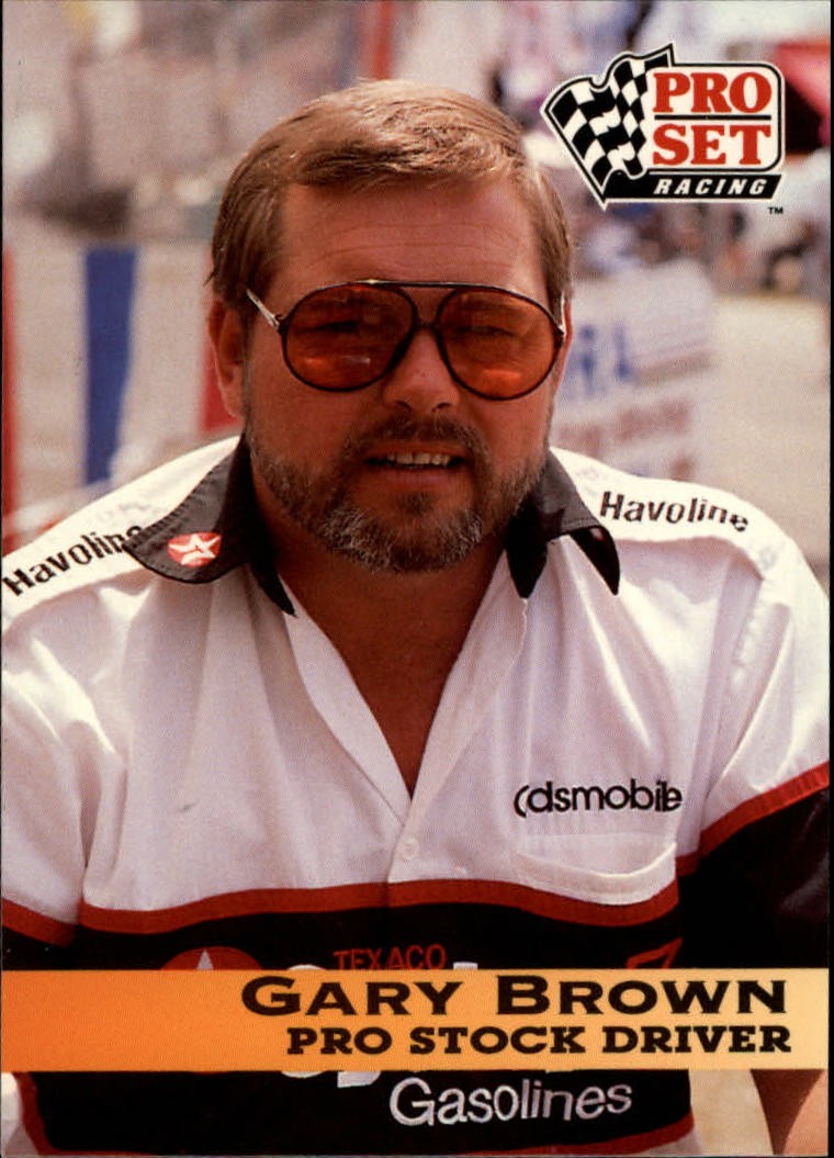 1992 Pro Set NHRA #75 Gary Brown - RAC