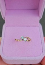 9ct Gold Vintage Diamond Toi Et Moi Style Ring