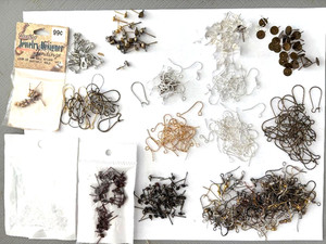 Jewelry Making Findings- Assorted Earring DIY Findings over 100s of pcs