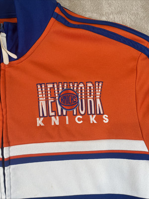 NEW YORK KNICKS NBA BASKETBALL TRACK JACKET ADIDAS Size 2XL