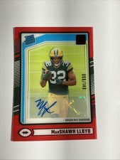 2024 Donruss Clearly MarShawn Lloyd #78 68/149 Auto Autograph Rated Rookie Red