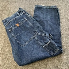 Vintage Guess Carpenter Baggy Jeans Mens 38x31 Blue Streetwear Made In USA