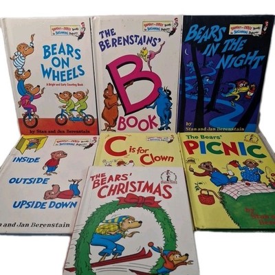 Berenstain Bears x7 Beginner Books Vintage Hardcover Set Dr Seuss Bright & Early