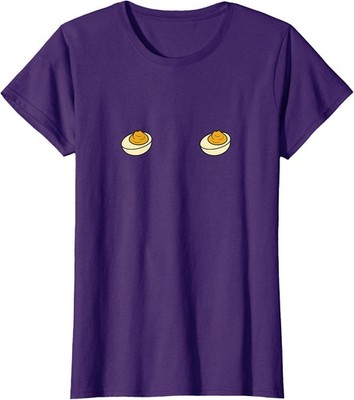 I'm Just Here for The Deviled Eggs Funny Matching Ladies' Crewneck T-Shirt