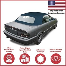 Fits Bmw 3-series 1994-1999 E36 Convertible Soft Top Plastic Window Blue Twill Fits Bmw 3-series 1994-1999 E36 Convertible Soft Top Plastic Window Blue Twill