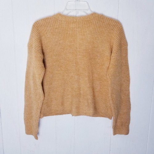 Old Navy Strickjacke Pullover Damen Gr. XL (14-16) gelb gold orientiert cropped - Bild 13 von 16