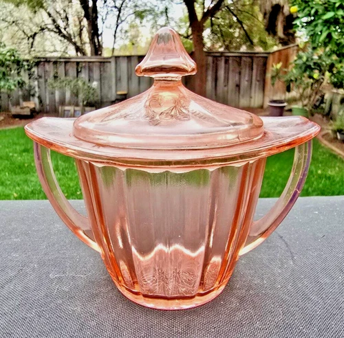 Pink Adam Sugar Bowl With Lid