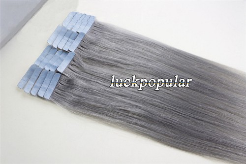 Seamless Tape In Human Hair Extensions Skin Weft Thick Hair Full Head20-40-60Pcs - Picture 62 of 98