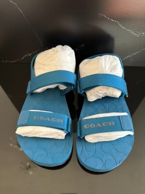 Coach Sport Sandals Sz-11D Blue Jay Webbing /Leather Upper EVA