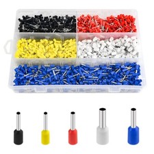 1800 PCS Wire Ferrules Terminals Kit 14-22 AWG Crimp Pin Connector Set