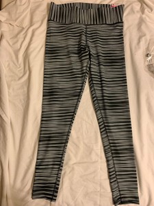NWT Champion Performance M50075 Vapor Womenâs Plus Fitted Leggings Striped 1X | eBay