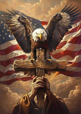 4Th of July Diamond Painting Kits for Adults,Patriotic Stars and Stripes Eagle..