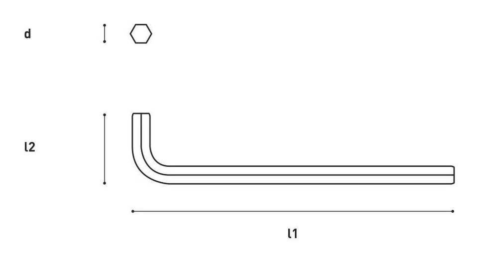 INBUS® Winkelschraubendreher - extra lang 1,5-27 mm Innensechskant Sechskant - Bild 4 von 4